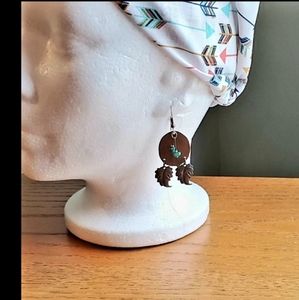 Earrings Turquoise and Copper